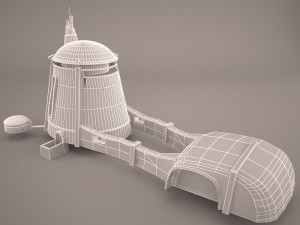 tatooine house building star wras 3D Model