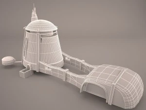 tatooine house building star wras 3D Model