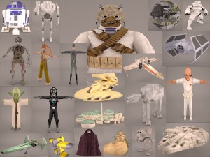 star wars collection 1 Model 3D