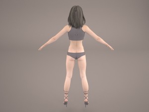 maha female 3D-Modell