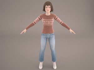 masha female 3D Model