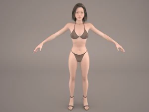 masha female 3D Model