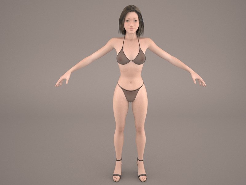 Masha Female 3d Model In Woman 3dexport