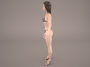 masha female 3D 모델