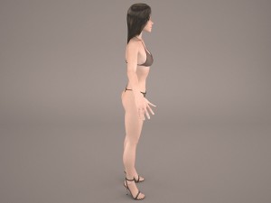 masha female 3D 모델