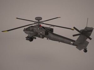 attack apache helicopter 3D Model