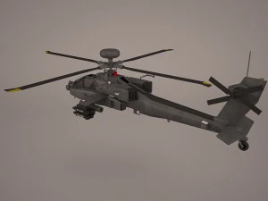 attack apache helicopter 3D Model