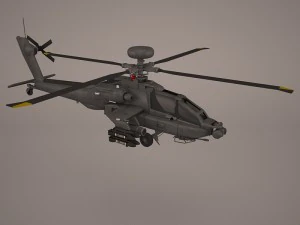 attack apache helicopter 3D Model