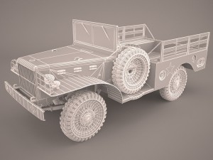 us army dodge wc-51 Model 3D