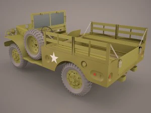 us army dodge wc-51 3D Model