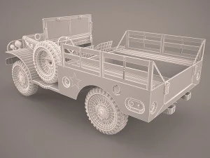 us army dodge wc-51 3D Model