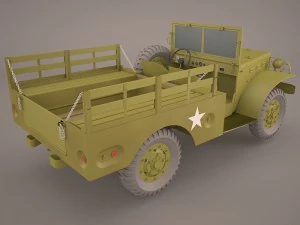 us army dodge wc-51 3D Model