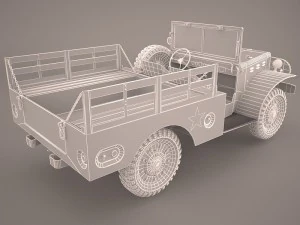 us army dodge wc-51 3D Model