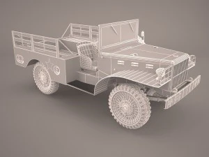 us army dodge wc-51 3D Model
