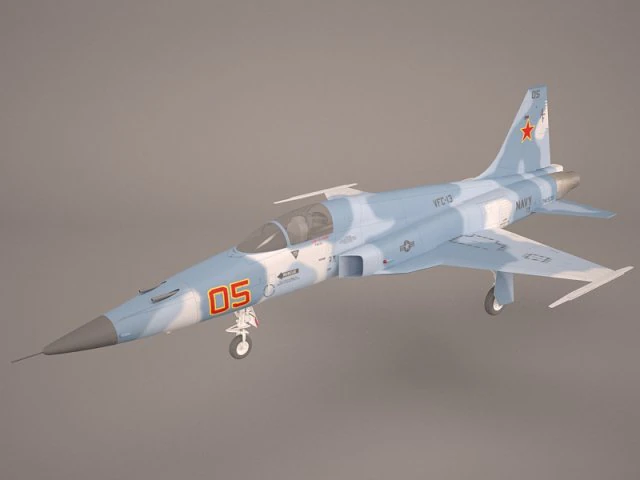 northrop f-5e tiger v02 usaf 3D Model .c4d .max .obj .3ds .fbx .stl .blend 