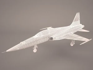 northrop f-5e tiger v02 usaf 3D Model