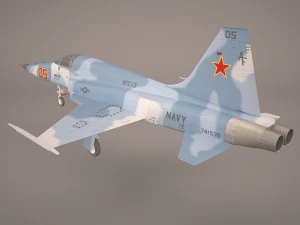 northrop f-5e tiger v02 usaf 3D Model