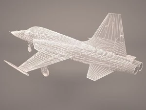 northrop f-5e tiger v02 usaf 3D Model