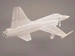 northrop f-5e tiger v02 usaf 3D Model