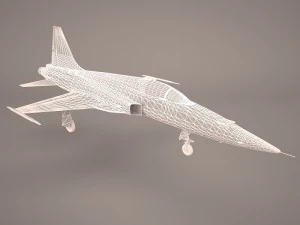 northrop f-5e tiger v02 usaf 3D Model