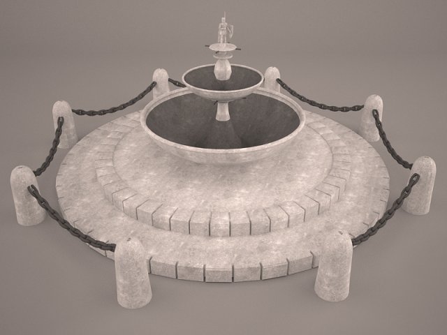 fountain spring Modelo 3D .c4d .max .obj .3ds .fbx .stl .blend 