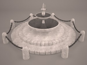 fountain spring 3D Model