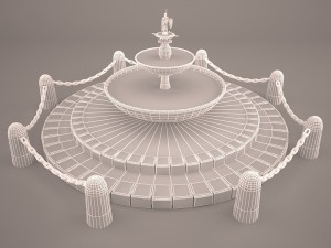 fountain spring Modelo 3D