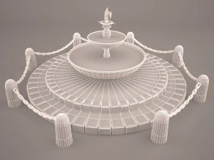 fountain spring 3D Model