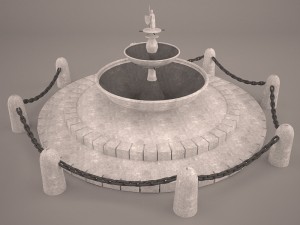 fountain spring Modelo 3D