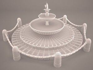 fountain spring Modelo 3D