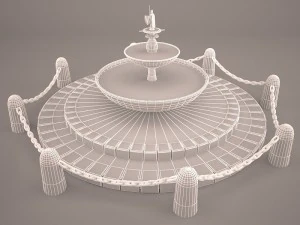fountain spring 3D Model