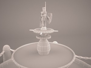 fountain spring Modelo 3D