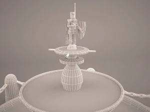 fountain spring 3D Model