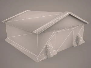 old barrack 3D Model