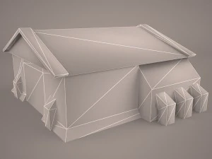old barrack 3D Model