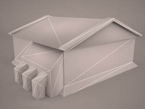 old barrack 3D Модель