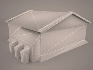 old barrack 3D Model