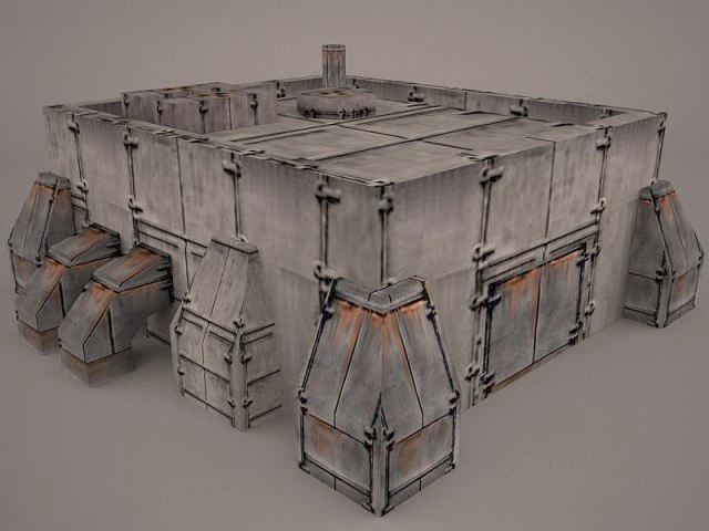 old barrack 3D Model .c4d .max .obj .3ds .fbx .stl .blend