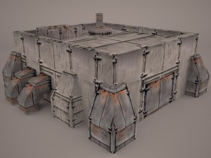 old barrack 3D 모델