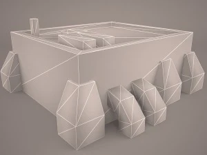 old barrack 3D Model