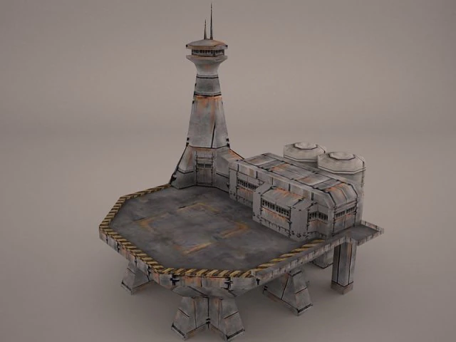 old barrack 3D Model .c4d .max .obj .3ds .fbx .stl .blend