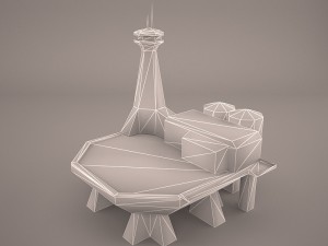 old barrack 3D Model