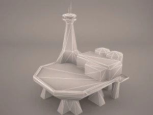 old barrack 3D Model