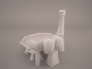 old barrack 3D Model