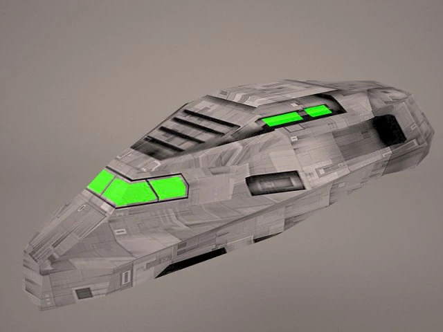 sent shuttle star wars 3D Model .c4d .max .obj .3ds .fbx .stl .blend