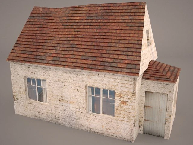 little old house 3D Model .c4d .max .obj .3ds .fbx .stl .blend 