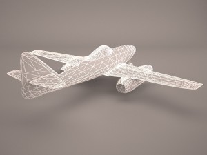 real-time airplane messerschmitt me-262 a1 3D Model