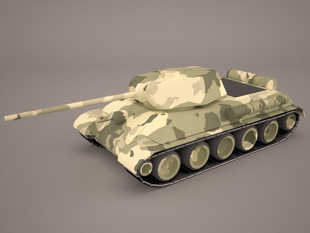 3d tank 3D Модель .c4d .max .obj .3ds .fbx .stl .blend 