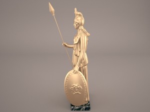 athena statue 3D मॉडल