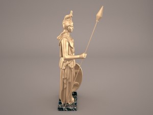 athena statue 3D मॉडल
